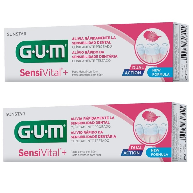 Gum Sensivital+ Zahnpasta Gel Duplo 2x75 ml Gum Sensivital+ Zahnpasta Gel Duplo 2x75 ml