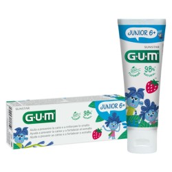 Gum Junior 6+ Strawberry Toothpaste Gel Duplo 2x50 ml