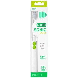 Gum Sonic Daily White Battery Powered Toothbrush 1 Unit
