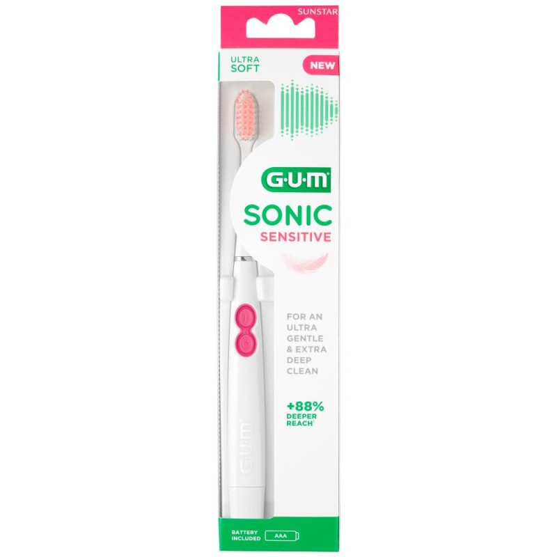 Gum Sonic Sensitive Battery-operated Toothbrush 1 Unit 【ONLINE PURCHASE】 Gum Sonic Sensitive Battery-operated Toothbrush 1 Unit 【ONLINE PURCHASE】