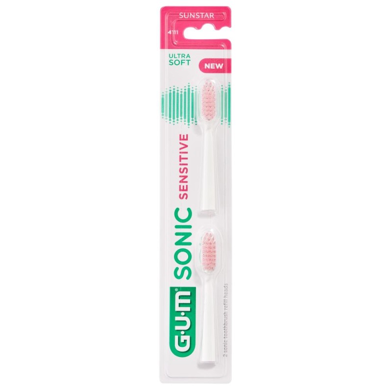 Têtes de brosse de rechange Gum Sonic Sensitive 2