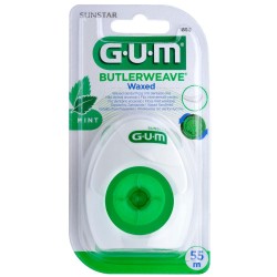 Gum Buttlerweave Dental Floss with Wax 55 m