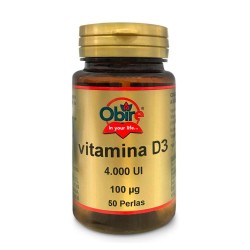 Obire Vitamina D3 100 mcg 4000 UI 50 Perlas