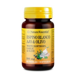 Nature Essential Espino Blanco + Ajo + Olivo 500 mg 50 Perlas