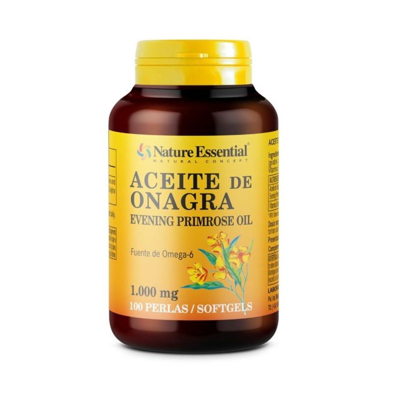 Nature Essential Aceite de Onagra 1000 mg 100 Perlas Nature Essential Aceite de Onagra 1000 mg 100 Perlas