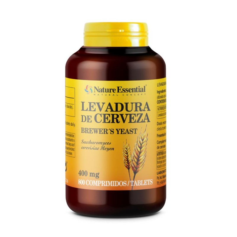 Nature Essential Levure de bière 400 mg 800 comprimés