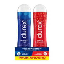 Durex Pack Lubrificante Morango 50 ml + Lubrificante Original 50 ml