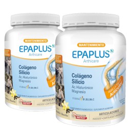 EPAPLUS Arthicare Colágeno + Silicio + Hialurónico + Magnesio Instant Vainilla DUPLO 2x327gr