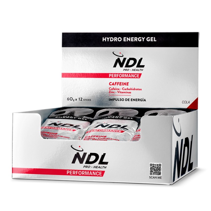 NDL Pro-Health Performance Pack Energy Gel with Caffeine Cola Flavor 12x60 g NDL Pro-Health Performance Pack Energy Gel with Caffeine Cola Flavor 12x60 g