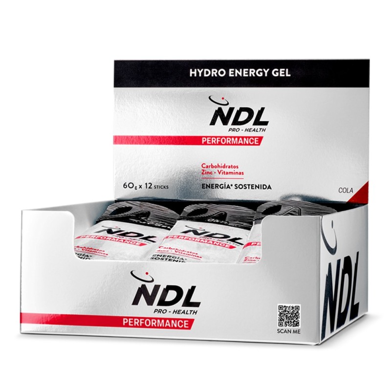 NDL Pro-Health Performance Pack Caffeine-Free Energy Gel Cola Flavour 12x60 g NDL Pro-Health Performance Pack Caffeine-Free Energy Gel Cola Flavour 12x60 g