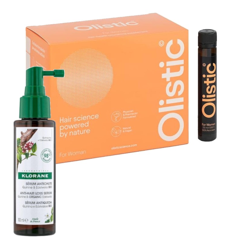 Olistic für Frauen 28 Einheiten+ KLORANE Chinin Anti-Haarausfall-Serum 100ml
