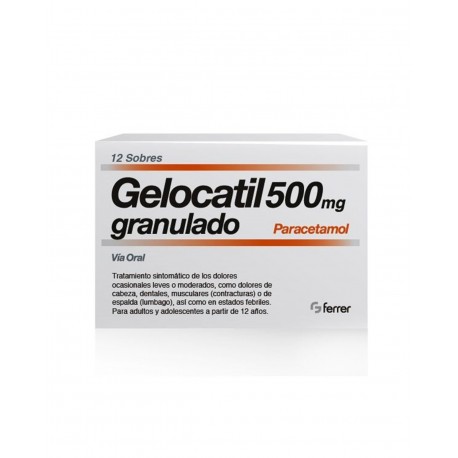 GELOCATIL 1G 12 Comprimidos Tiras