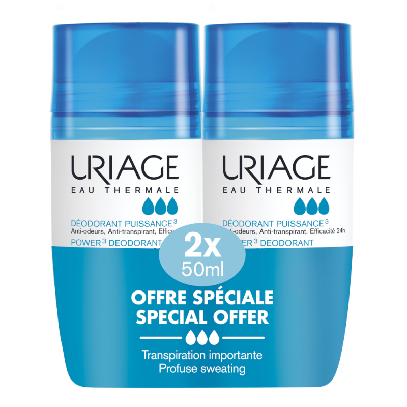 Uriage Triactive Deodorant 2x50 g 【OFFER】 Uriage Triactive Deodorant 2x50 g 【OFFER】