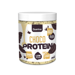 Quamtrax Choco Protein Weiße Schokolade & Schwarzer Keks 250g