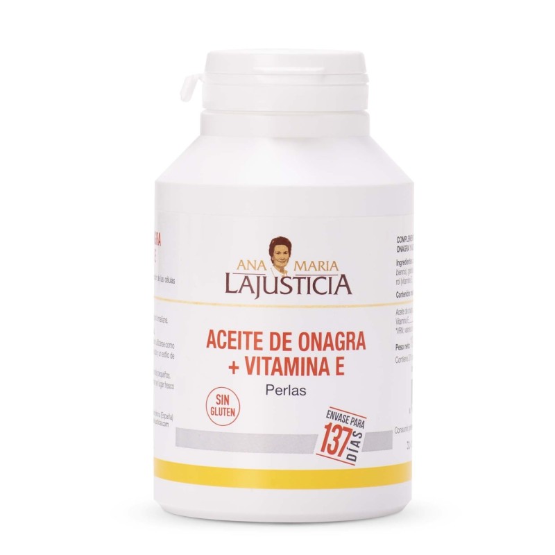 Ana María Lajusticia Aceite de Onagra + Vitamina E 275 Perlas Ana María Lajusticia Aceite de Onagra + Vitamina E 275 Perlas