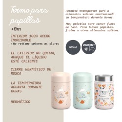 ▷ SUAVINEX Go Natural Baby Food Thermos Rosa (Pere) 400ml