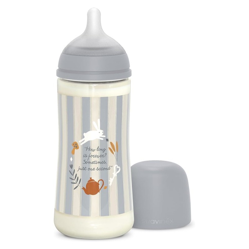 SUAVINEX Wonderland Bottle +6m Silicone SX Pro Physiological 360ml Blue Stripes