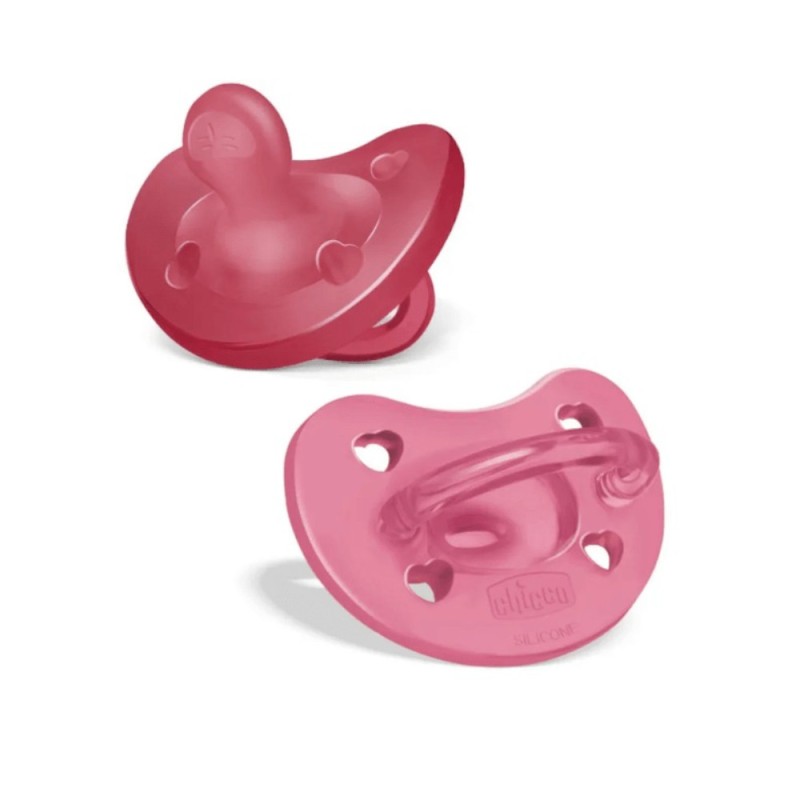CHICCO Lot de 2 tétines en silicone souple Physio Rose 16-36 mois (Todogoma) CHICCO Lot de 2 tétines en silicone souple Physio Rose 16-36 mois (Todogoma)