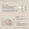 SUAVINEX SX Pro Silicone Pacifier Wonder Butterfly Beige Flowers 0-6 Months