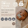 SUAVINEX SX Pro Chupeta Silicone Wonder Butterfly Flores Azuis 0-6 Meses