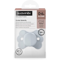 SUAVINEX SX Pro Chupeta Silicone Wonder Butterfly Azul 0-6 Meses