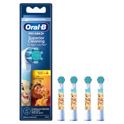 Oral-B Replacement Electric Toothbrush Pro-Kids Lion King 4 Heads