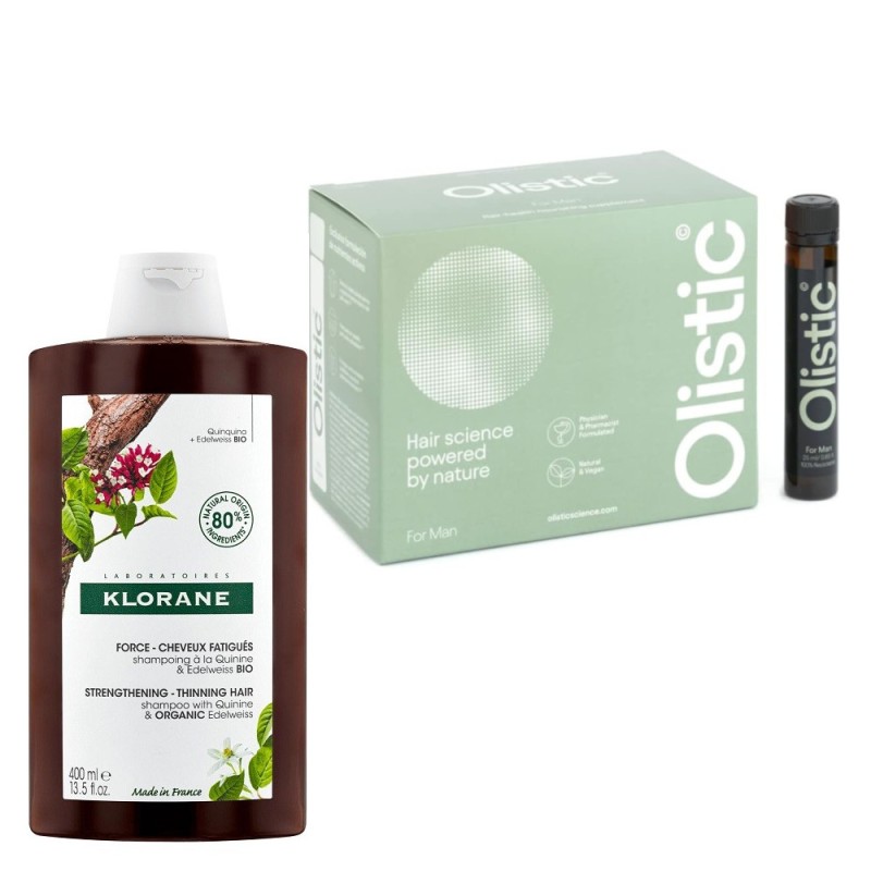 Olistic For Men 28 Einheiten + KLORANE Chinin-Shampoo 400ml