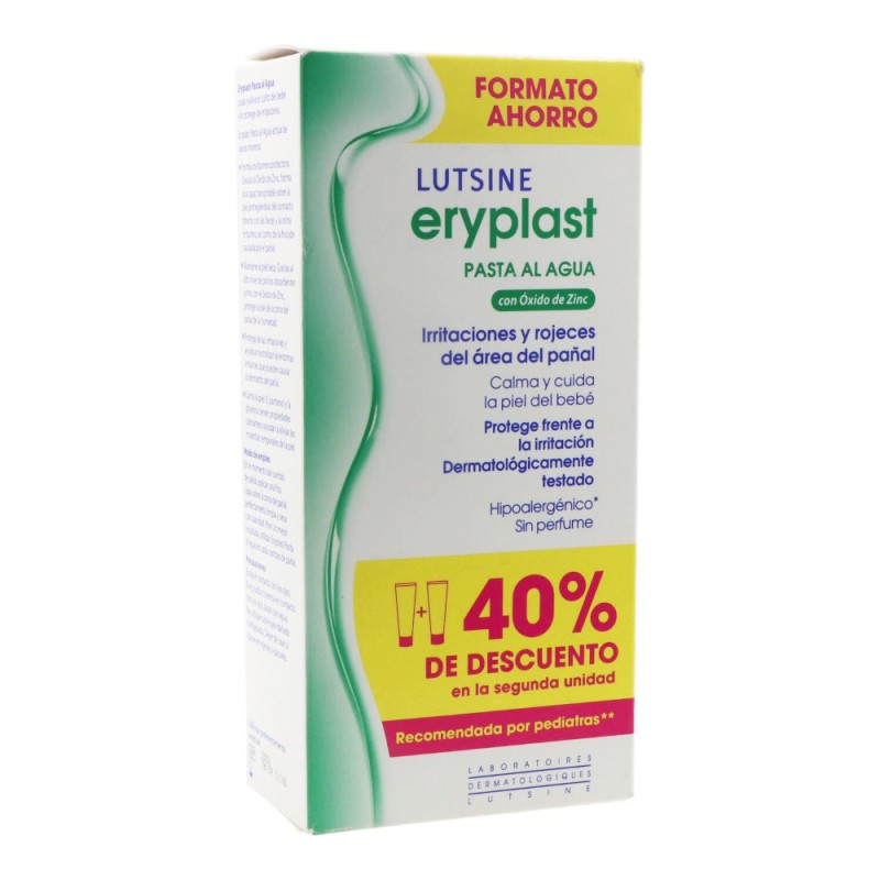 LUTSINE E45 Pasta de Água Eryplast DUPLO 2x125g LUTSINE E45 Pasta de Água Eryplast DUPLO 2x125g