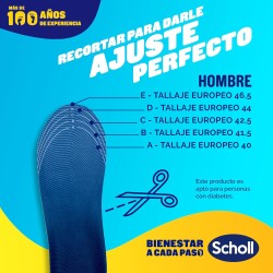 SCHOLL Plantilla Gel Activ Sport Hombre Talla 40 - 46.5