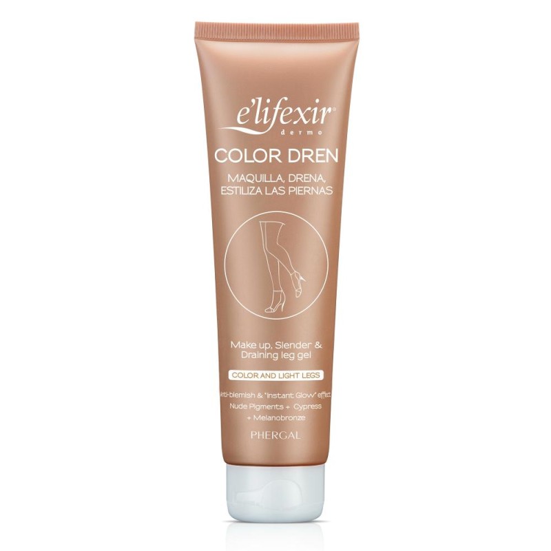 ELIFEXIR Dermo Fond de Teint Drainant Effet Bronzant Jambes 150ml ELIFEXIR Dermo Fond de Teint Drainant Effet Bronzant Jambes 150ml