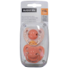 SUAVINEX Duplo Anatomical Latex Pacifier +18 months (Pink-Orange)