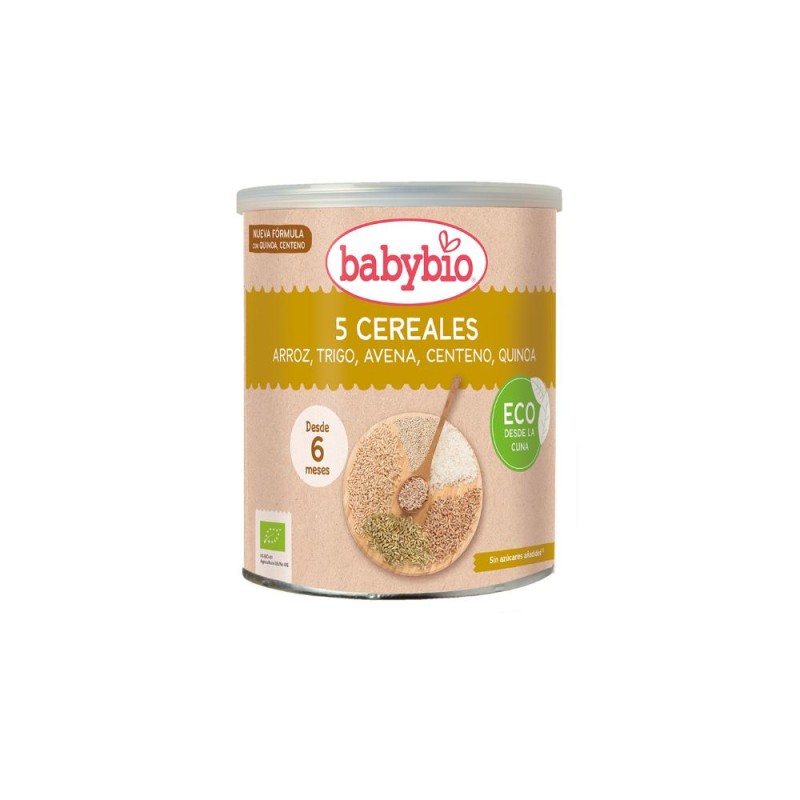 BABYBIO 5 Cereali BIO +6m 220g【SPEDIZIONE 24H*】 BABYBIO 5 Cereali BIO +6m 220g【SPEDIZIONE 24H*】