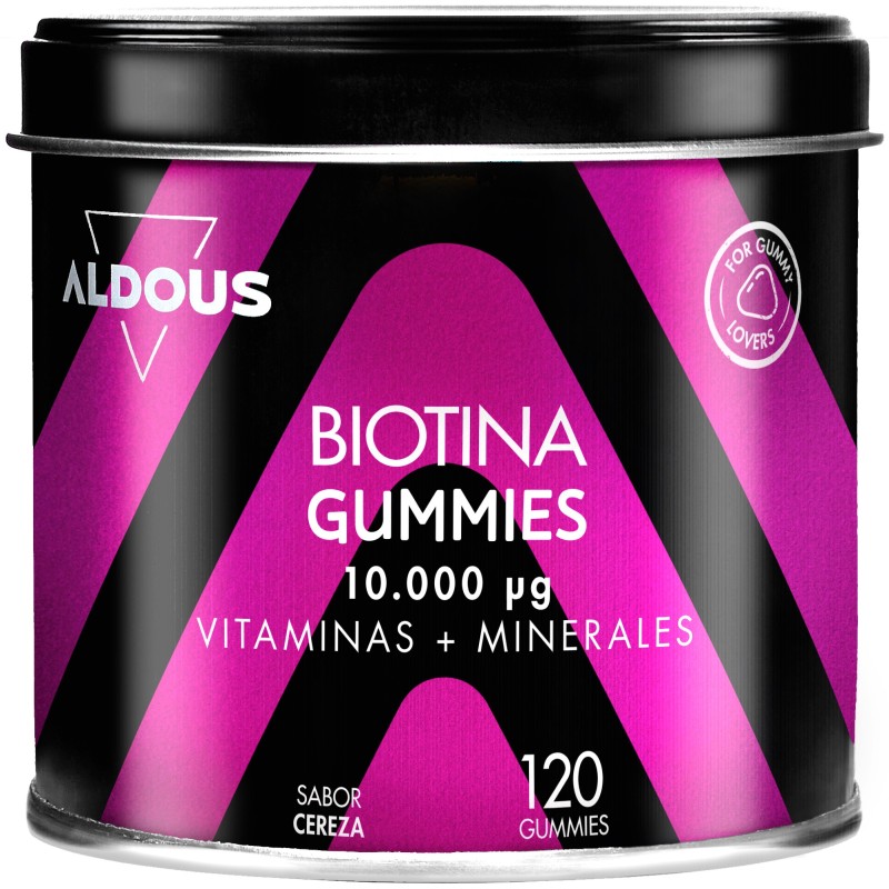 Aldous Bio Biotina 10.000 mcg 120 Gomas