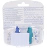 CHICCO Lot de 2 tétines en silicone souple Physio Bleu et vert 16-36 mois (tout en caoutchouc)
