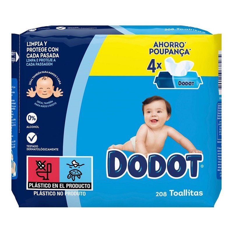 DODOT Baby Wipes 208 Wipes 4x52 Units SAVINGS PACK DODOT Baby Wipes 208 Wipes 4x52 Units SAVINGS PACK