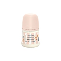 SUAVINEX Biberón Premium 3 Posiciones 150ml (Conejito Rosa Rayas)