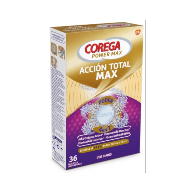 COREGA Total Action 36 Comprimés Nettoyants