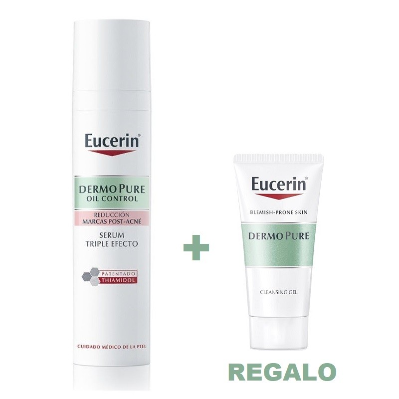 EUCERIN Dermopure Oil Control Sérum Triple Efecto 40ml + Dermopure Gel de Limpieza 20ml REGALO