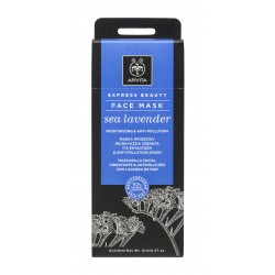 APIVITA Sea Lavender Feuchtigkeitsspendende und Anti-Pollution-Gesichtsmaske 2x8ml