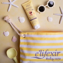 Crème solaire minérale pour bébé ELIFEXIR SPF50+ 100 ml