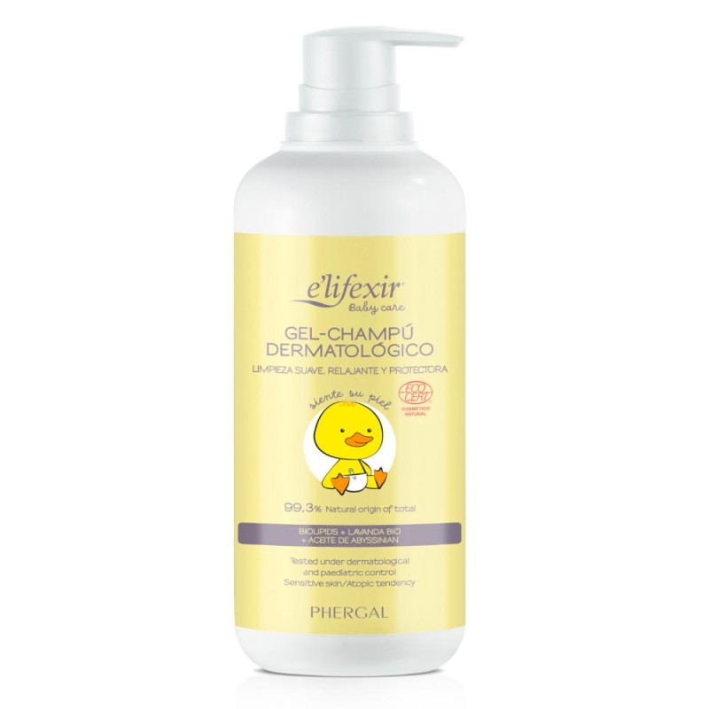 Shampooing gel pour bébé ELIFEXIR 500 ml