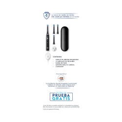 Brosse à dents électrique ORAL-B IO 6 Nettoyage professionnel Noir 1 unité