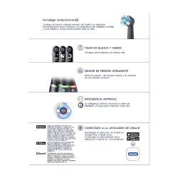Brosse à dents électrique ORAL-B IO 6 Nettoyage professionnel Noir 1 unité