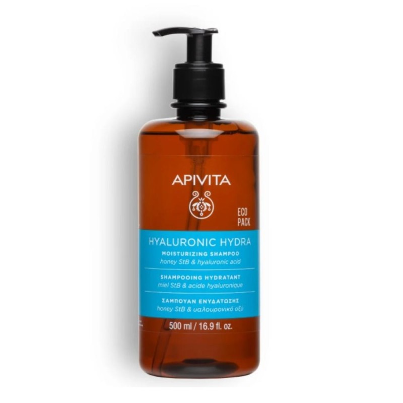 Apivita Champú Hyaluronic Hydra Ecopack 500 ml Apivita Champú Hyaluronic Hydra Ecopack 500 ml