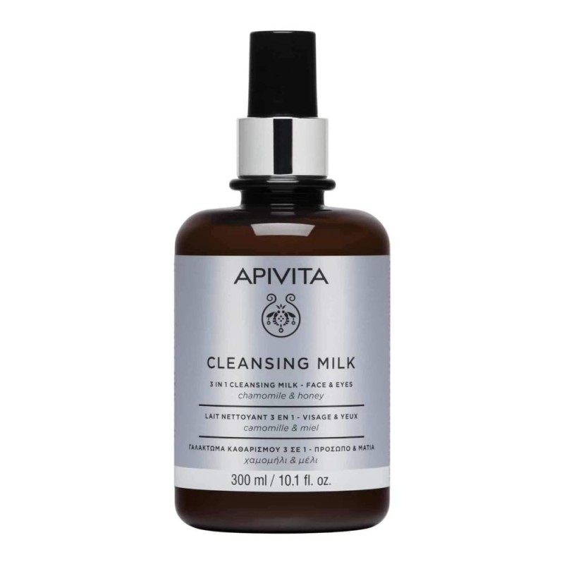 Apivita Leche Limpiadora 3 en 1 Rostro y Ojos 300 ml Apivita Leche Limpiadora 3 en 1 Rostro y Ojos 300 ml