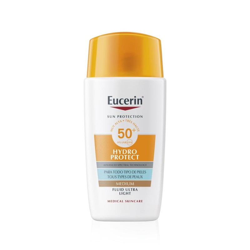 Eucerin Sun Face Hydro Protect Fluid FPS50+Tinted Medio 50 ml Eucerin Sun Face Hydro Protect Fluid FPS50+Tinted Medio 50 ml