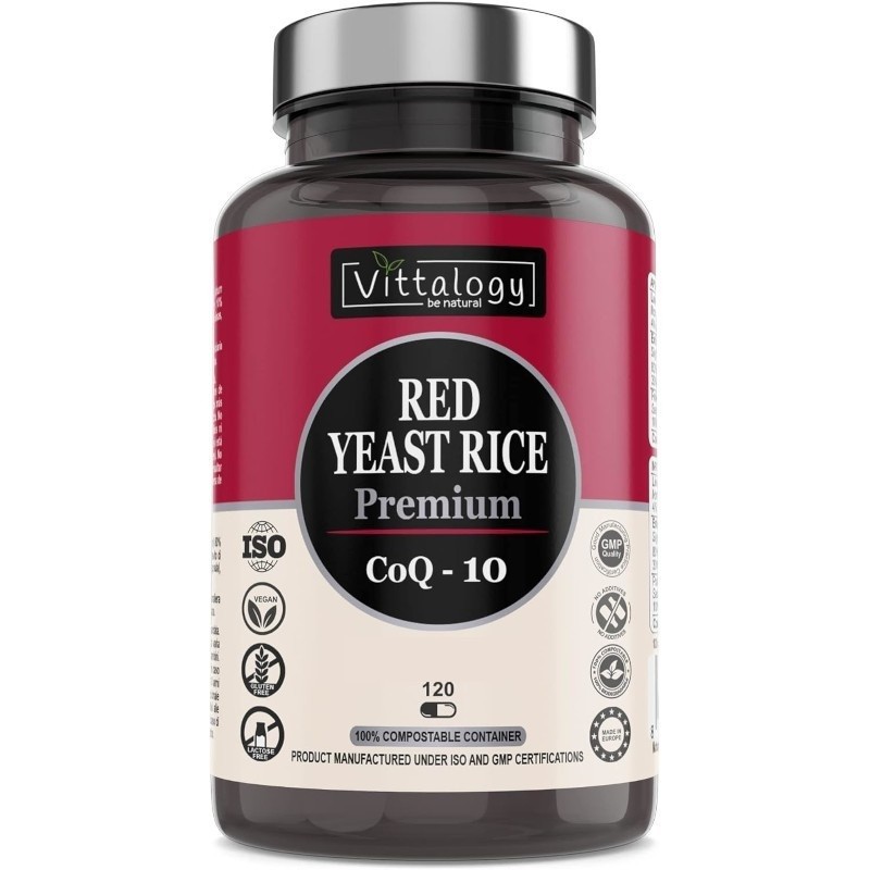 Vittalogy Levadura de Arroz Rojo Red Yeast Rice Premium 120 Cápsulas Vittalogy Levadura de Arroz Rojo Red Yeast Rice Premium 120 Cápsulas