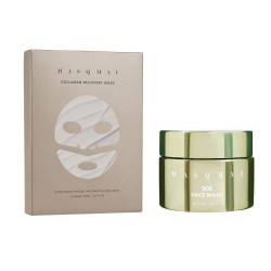 Masqmai Pack SOS Face Mask 50 ml + Collagen Recovery Mask 4 Units