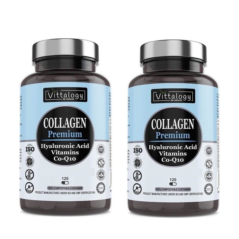 Vittalogy Natural Collagen Premium Collagen 2x120 Tablets【SAVINGS PACK】 Vittalogy Natural Collagen Premium Collagen 2x120 Tablets【SAVINGS PACK】