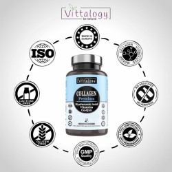 Vittalogy Natural Collagen Premium Collagen 2x120 Tablets【SAVINGS PACK】